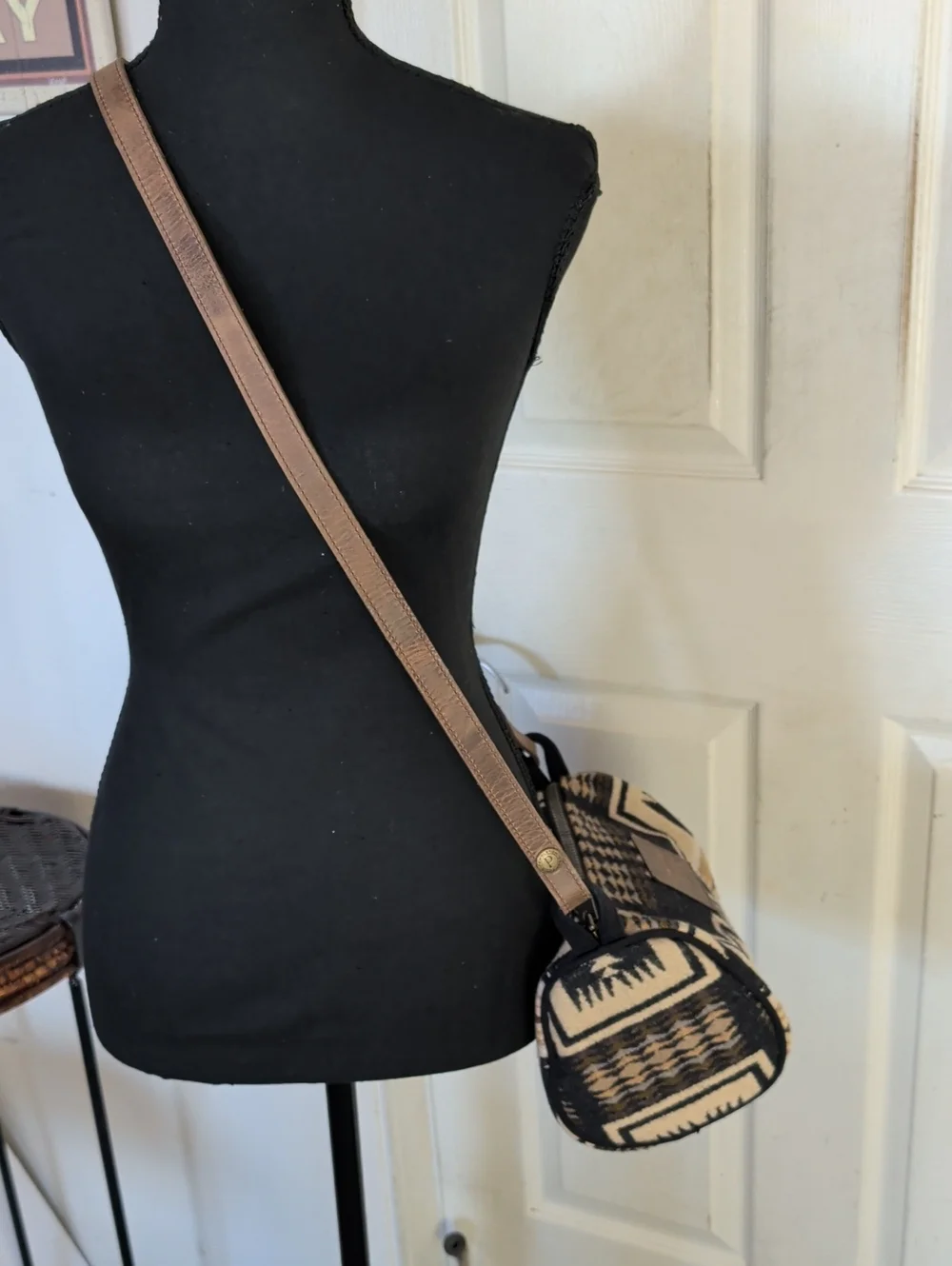 Pendleton Aztec Print Crossbody Wool Bag